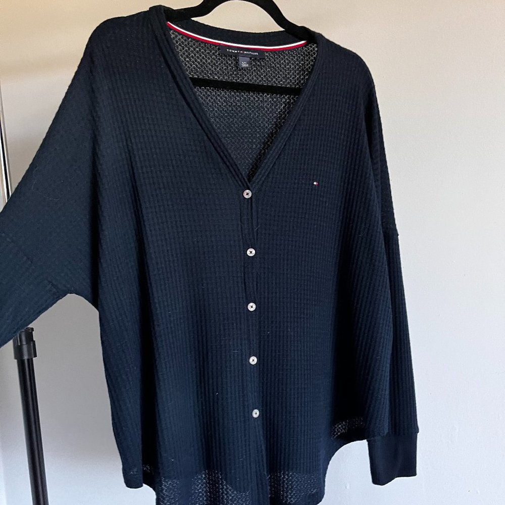 Tommy Hilfiger Waffle Knit V Neck